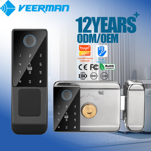 Khóa cửa điện thông minh chống nước IP65 điều khiển bằng ứng dụng, mở khóa từ xa không cần chìa khóa, mật khẩu, vân tay, khóa cửa thông minh Tuya TTlock, khóa cửa rim - Product Image 1