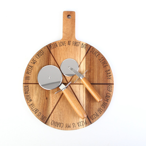 Tagliere per <span class=keywords><strong>Pizza</strong></span> in legno di bambù 2023, buccia per <span class=keywords><strong>Pizza</strong></span> in legno di Acacia - Product Image 1