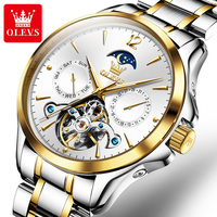 OLEVS 6663 OEM Custom Design Odm Luxus Relojes Tourbillon Uhren Automatik werk Mechanische Luxus uhr Herren Armbanduhr