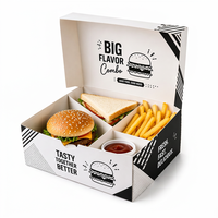 Cajas de Cartón Corrugado Biodegradables, Personalizables, Reciclables y Ecológicas para Comida para Llevar: Hamburguesas, Papas Fritas, Pollo Frito