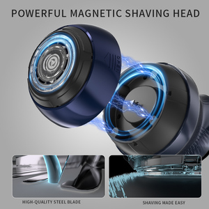 Bald Shavers for Men Cordless Usb Rechargeable Facial Beard Trimmer Ipx6 Waterproof Wet Dry <b>Head</b> Shaver Electric <b>razor</b> - Product Image 5
