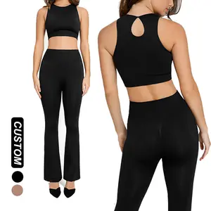 Hexin 2023 Custom Logo Body Shaper For Women Seamless Shapewear Yoga Set Seamless Bodysuit Jumpsuit