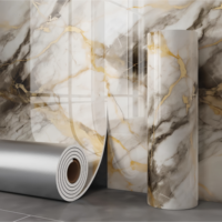 Autocollant mural 3D en mousse PVC, motif damassé, moderne, auto-adhésif, imperméable, antidérapant, pour carreaux muraux d'appartement et crédence de cuisine