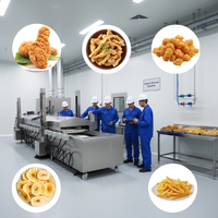 Friteuse industrielle à grande capacité pour oignons frits, chips de banane croustillantes, frites, poulet, machine à frire continue, machine à frire les chips de pommes de terre avec convoyeur