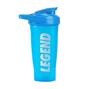 Garrafa livre do abanador do misturador da proteína do plástico do portátil 600ml ao ar livre Bpa com bola para o Gym da aptidão do esporte - Product Image 4