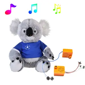 Gran oferta, oso de peluche, juguetes de peluche con música, reproductor de MP3 de animales bonitos personalizados para niños, tienda de canciones