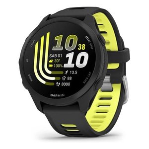 Montre connectée Garmin Forerunner 170 43 mm AMOLED GPS avec moniteur de fréquence cardiaque, bracelet en silicone, charge magnétique pour la course à pied et le suivi de la forme physique - Product Image 1