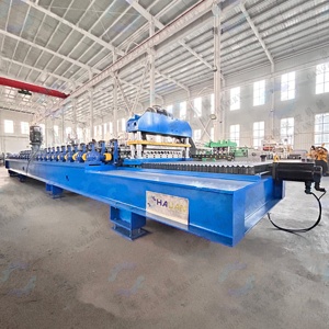Blue Trapezoidal Roofing <b>Tile</b> Roll Forming Machine 1200mm Steel <b>Sheet</b> Metal Forming Equipment for Roof Panels - Product Image 3