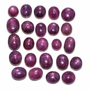 Rubí Estrella Natural, Rubí Estrella Indio, Gema de Corte Ovalado de 10000 Quilates para Joyería, BEGDI GEMS - Product Image 3