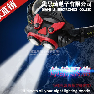Linterna Frontal Recargable DaskFire 2 T6 de Aleación de Aluminio con Zoom LED para Ciclismo y Uso en Exteriores - Product Image 2