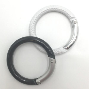 Lớn Tròn nhôm <span class=keywords><strong>Carabiner</strong></span> móc kim loại tròn với kết thúc đồng bằng - Product Image 3
