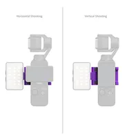 Pour éclairage vidéo LED bicolore 6370 édition Megatron, rotatif à 360°, compatible Osmo Pocket 3/4/4P Xtra Muse, 3200K-5600K, ABS/PC