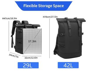 Unisex 33L Waterproof Roll Top <b>Backpack</b> 15.6-Inch <b>Laptop</b> <b>Backpack</b> Lightweight Bike Bag Ideal for Work School & Outdoor Use - Product Image 4