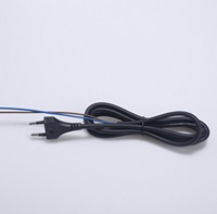 Longueur personnalisée 1M/2M AC câble secteur 220v européen rond 2 broches prise d'alimentation ue avec cordon d'alimentation VDE Figure