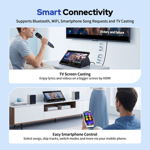 Máquina y Sistema de <span class=keywords><strong>Karaoke</strong></span> Inandon Kd9max 4 en 1, Pantalla Táctil HD de 15.6'', 2 Micrófonos Inalámbricos, 500GB de Almacenamiento, Pedidos de Canciones en la Nube (Negro) - Product Image 6