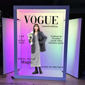 กล่องโฟโต้บู๊ทเต็นท์2025กระจกโปร่งใสแบบแฟชั่นล่าสุดตู้แสดงภาพพาสปอร์ต - Product Image 3