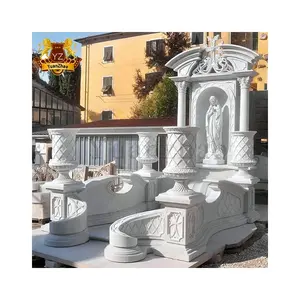 <span class=keywords><strong>Pierre</strong></span> <span class=keywords><strong>tombale</strong></span> en marbre naturel sculptée à la main, <span class=keywords><strong>pierre</strong></span> <span class=keywords><strong>tombale</strong></span> de la <span class=keywords><strong>Vierge</strong></span> <span class=keywords><strong>Marie</strong></span> à vendre - Product Image 1