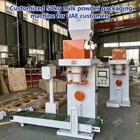 Machine de pesage et d'emballage semi-automatique pour farine et poudre de glucose de 25 kg et 50 kg avec machine à coudre