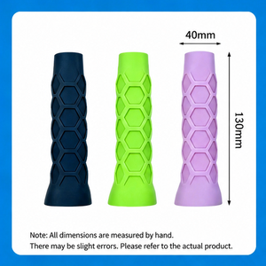 Poignée de pickleball en silicone Dabojin 5,25 pouces - Sensation régulière, soulage le coude de tennis, améliore l'adhérence, réduit les vibrations, soutien des doigts - Product Image 4