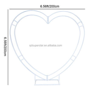 C-388 Nuovo Design Personalizzato, Decorazione a Forma di Cuore Gigante 5D 2,4m per Matrimoni, Proposte e Feste, Parete Floreale per Esterni - Product Image 6