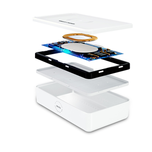 Boîte de stérilisation UVC LED multifonction de bureau avec <span class=keywords><strong>chargeur</strong></span> sans fil pour écouteurs montres intelligentes téléphone - Product Image 2