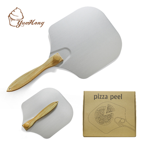 Pala per <span class=keywords><strong>Pizza</strong></span> in alluminio 12 ''x 14'' con manico in legno pieghevole, <span class=keywords><strong>accessori</strong></span> per <span class=keywords><strong>forno</strong></span> per <span class=keywords><strong>Pizza</strong></span> e paletta per <span class=keywords><strong>Pizza</strong></span> - Product Image 1
