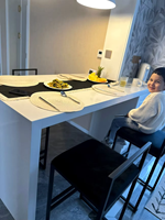 Table de design moderne de style industriel minimaliste HomeFront Desk Tabourets hauts Tabouret de bar Meubles