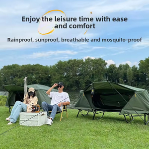 เต็นท์แคมป์ปิ้งอัตโนมัติเต็มรูปแบบ ไม่ต้องติดตั้ง เป็นมิตรกับสิ่งแวดล้อม กางเร็ว ระบายอากาศได้ดี พร้อมมุ้งกันยุง ผ้าอ๊อกซ์ฟอร์ด สำหรับ 4 คน - Product Image 5