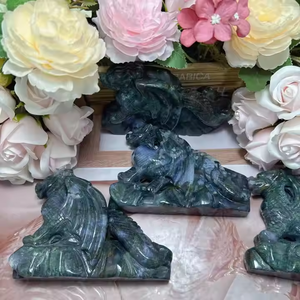 Escultura <span class=keywords><strong>de</strong></span> dragón <span class=keywords><strong>de</strong></span> ágata y musgo natural al por mayor artesanía <span class=keywords><strong>de</strong></span> <span class=keywords><strong>cristal</strong></span> curativo para <span class=keywords><strong>Castillo</strong></span> regalos decorativos otras artesanías <span class=keywords><strong>de</strong></span> <span class=keywords><strong>cristal</strong></span> - Product Image 1