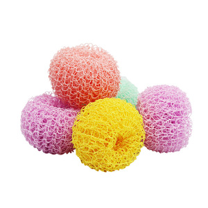 Brosse de nettoyage rose poudré écologique pour casseroles et poêles de cuisine - Product Image 2