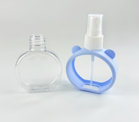 Flacon pulvérisateur rechargeable portable de 60 ml, couleur macaron, en PET, à pression, pour parfum