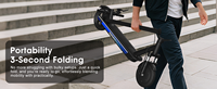 Patinetes Eléctricos Populares de Alta Calidad para Adultos, Motor sin Escobillas, Sensor, Control Digital, Velocidad de 25 km/h, Carga de 120 kg, Diseño Plegable
