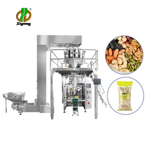 Multi head weigher 10 head electronic scale auto stand up pouches packaging machine for snacks grain