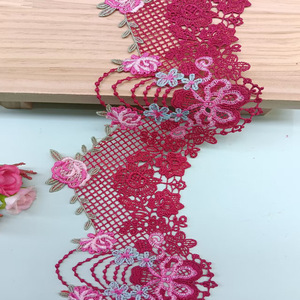 Retro <strong>Large</strong> <strong>Bow</strong> Water-soluble Embroidered Lace DIY Handmade Clothing Dress Lace Trim - Product Image 2