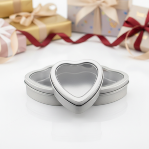 Scatole di Latta a Forma di Cuore di Alta Qualità Personalizzate per Alimenti Come Caramelle e Biscotti - Product Image 3
