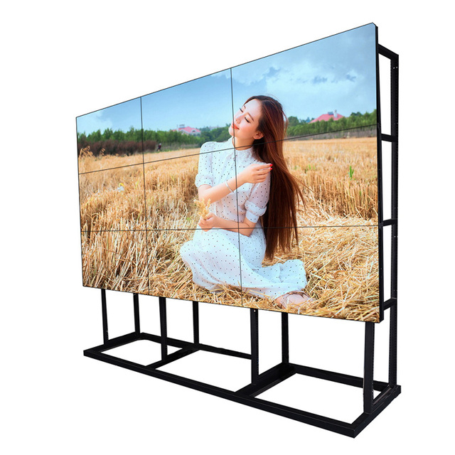 Big Tv Advertising Screen, 46 49 55 Inch 2x3 4x4 ultra Narrow Bezel Wall Mount Video Wall Display LCD Video Player