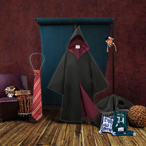 हेलोलीन बच्चों के जादूगर पोशाक लड़कों और लड़कियों के लिए पॉलिएस्टर क्लॉक सूट - Product Image 2