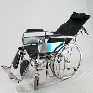 Silla de ruedas manual reclinable con respaldo alto para discapacitados - Product Image 4