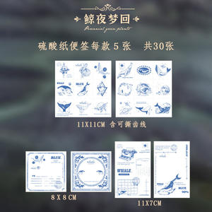 30 feuilles par paquet, notes autocollantes, série vintage, journal botanique vintage, fonds décoratifs DIY - Product Image 6