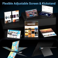 Vente directe d'usine Moniteur portable à double écran LCD IPS de 15,6 pouces avec 100% SRGB 300 Nits