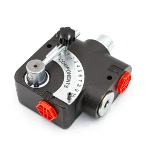 Válvula de control de flujo variable compensadora de presión hidráulica