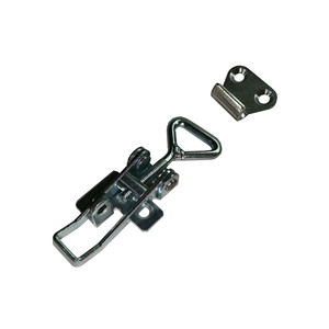 Serrure de meuble à boucle en fer 92106ZP, bleu, zingué, durable, pour boîtes en bois, en fer, en aluminium, placards de rangement - Product Image 2