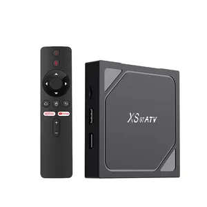 Hot 2024 XS97 ATV TV box Android 10 ATV OS 4K 5G WIFI HD reproductor multimedia control remoto por voz inteligente 2GB 16GB decodificador tv digital