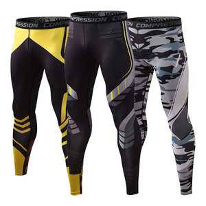 Nuovi collant sportivi da corsa Fitness <span class=keywords><strong>abbigliamento</strong></span> da palestra Leggings sportivi pantaloni a compressione da uomo - Product Image 2