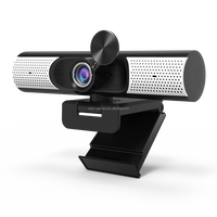 Kamera Web PC Zoom Optik 1080P Full HD USB PC Webcam 4K dengan Mikrofon dan Speaker serta Tripod