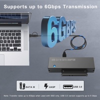 Pasokan Langsung Pabrik Adaptor USB 3.0 ke SATA Mendukung HDD/SSD Solid-State Drive Model UA1001 Buatan Cina