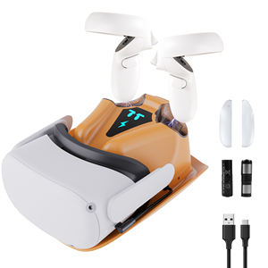 Oculus Quest 2 denetleyici montaj manyetik şarj standı için şarj standı 2 şarj edilebilir 1800mAh piller ile - Product Image 1
