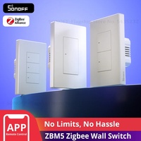 Interrupteur mural intelligent ZBM5 SwitchMan ZIGBEE 1/2/3 gangs 220V 10A Ewelink Google Home Alice Smart Home