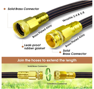 <span class=keywords><strong>สาย</strong></span><span class=keywords><strong>ยาง</strong></span>รดน้ำสำหรับสวนแบบหนาพิเศษ TPE พร้อมข้อต่อทองเหลือง ทนทานทุกสภาพอากาศ น้ำหนักเบา ไม่พันกันง่าย สำหรับรดน้ำสนามหญ้า - Product Image 2