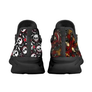Zapatillas de deporte de tendencia de moda con estampado de película de terror para hombre y mujer, zapatillas de correr de malla - Product Image 3